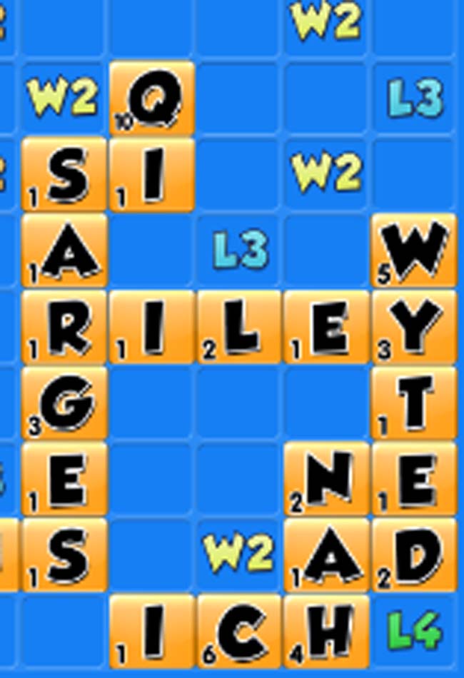 score high in word chums with two letter words