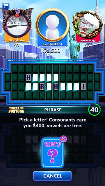 Wheel of Fortune Hint