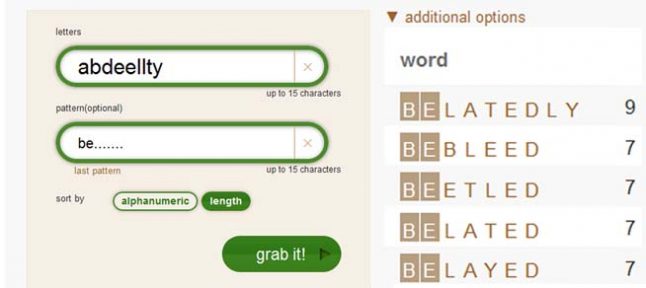 lettr sorting with be