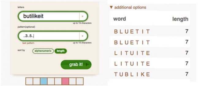 make words with letters that count letter sorting