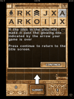 Game over in WordStone Screenshot for game over in WordStone