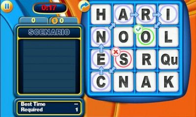 Boggle Screenshot played "scenario"