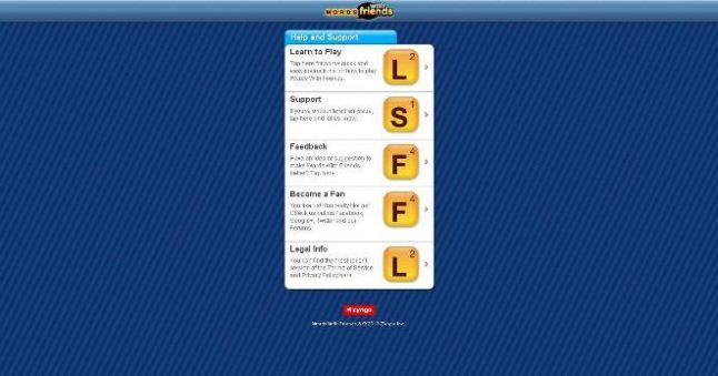 Screenshot Words with Friends