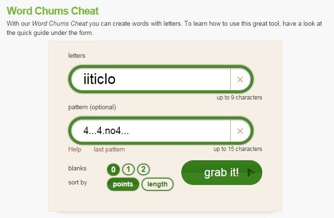 Word Chums Cheat Screenshot