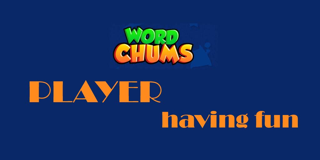 word chums player having fun with a cute word game
