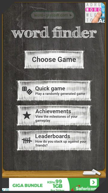 Word Finder Game