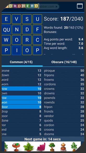 leaderboard in wordhero