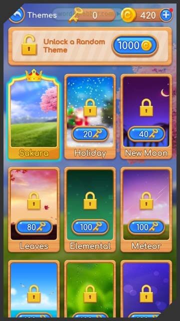 unlocking different themes