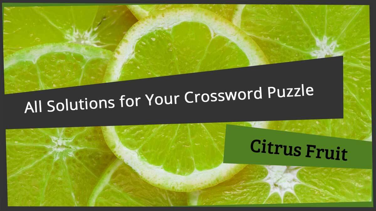 crossword clue citrus fruit
