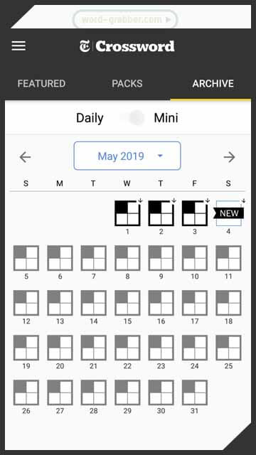 daily crossword puzzles